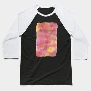 Warm Tone Colors Blend - Abstract Watercolor Painting Baseball T-Shirt